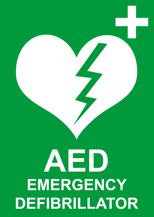 Defib Sign (A4 Laminated - Portrait) - Medical World