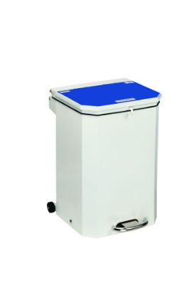 Bin Pedal 50 Ltr With Blue Lid User Defined