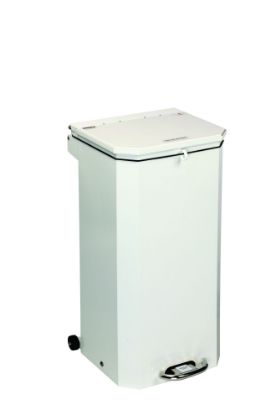 Bin Pedal 70 Ltr With White Lid For Amalgam Waste