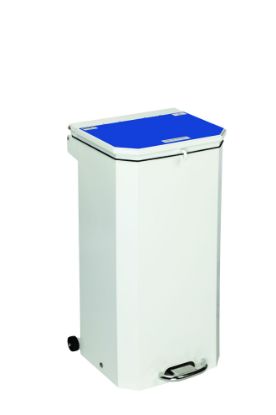 Bin Pedal 70 Ltr With Blue Lid User Defined