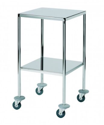 Trolley Surgical (Sunflower) With Two Fixed Shelves 450mm x 450mm