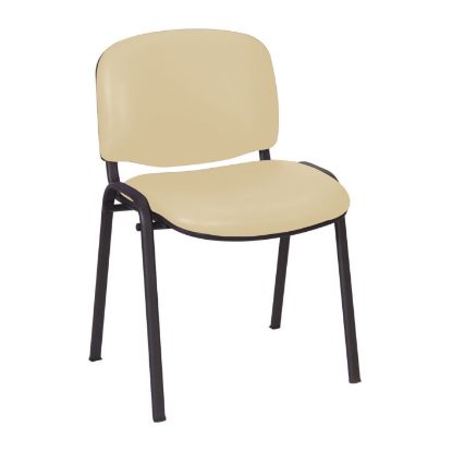 Chair Galaxy Visitor No Arms Vinyl Anti-Bacterial Upholstery Beige