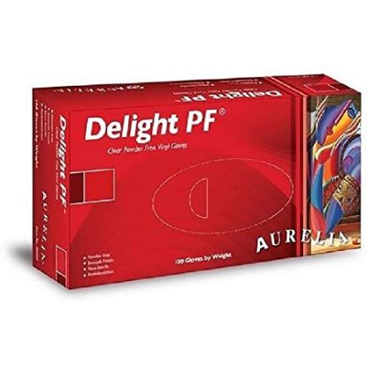 Glove Vinyl (Delight) Clear  Powder Free Medium x 100