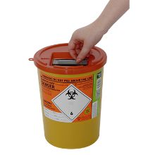 Sharps Bin +Lid 3.75Ltr Orange