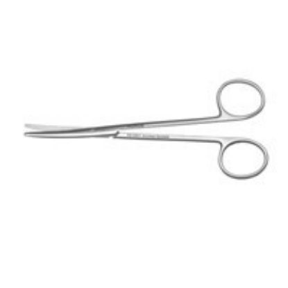 Scissors Metzenbaum Curved On Flat 18cm (Disposable Sterile Stainless Steel Single Use) x 1