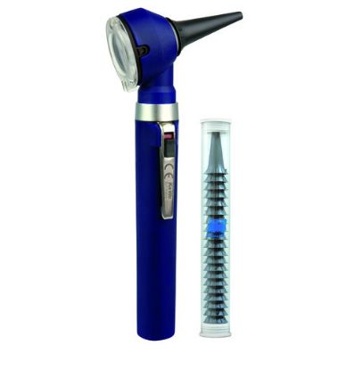 Kawe Piccolight Blue Standard Fibre Optic LED Otoscope + 20 Disposable Tips