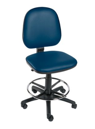 Chair Operator (Sunflower) Footring & Five Castor Base Navy