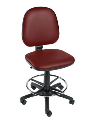 Chair Operator (Sunflower) Footring & Five Castor Base Red Wine