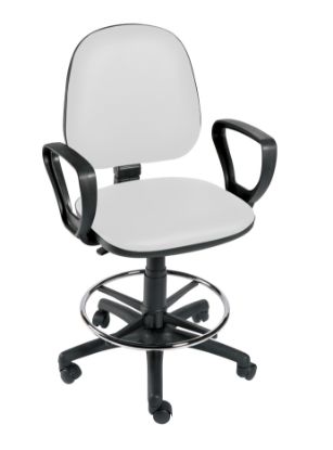 Chair Operator (Sunflower) Footring,Arms And 5 Castor Base White