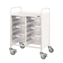 Trolley Vista 60 (Sunflower) 6 Double Depth Clear Trays