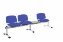 Chair Visitor Venus Modular 3 Seat/1 Table Vinyl Anti-Bacterial Upholstery Mid Blue