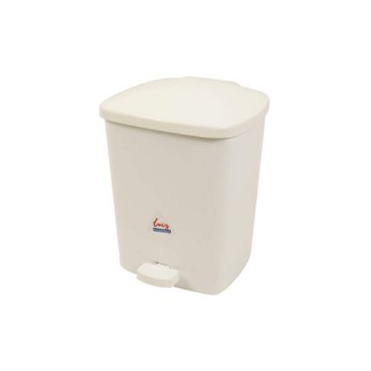 Bin Pedal 15 Ltr White - Lucy