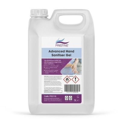 Pristine Hand Sanitiser Gel 5 Litre x 1